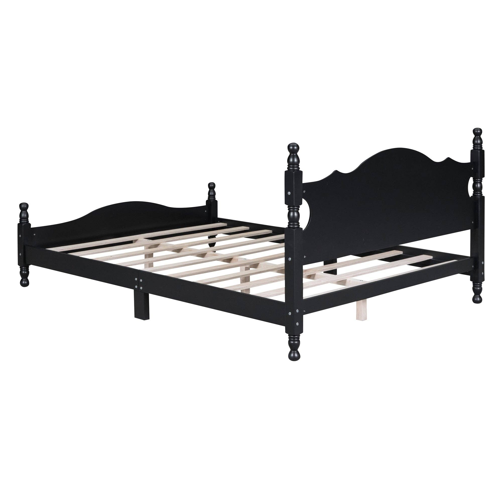 39F Inc. - Wholesale Bed - Queen/Full Size Wood Platform Bed Modern Renaissance style9