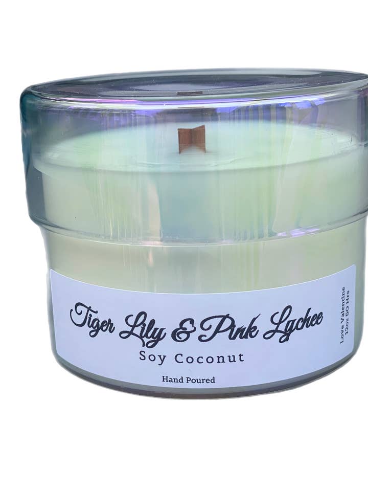 Tiger Lily & Pink Lychee Candle for wholesale by Love Valentine