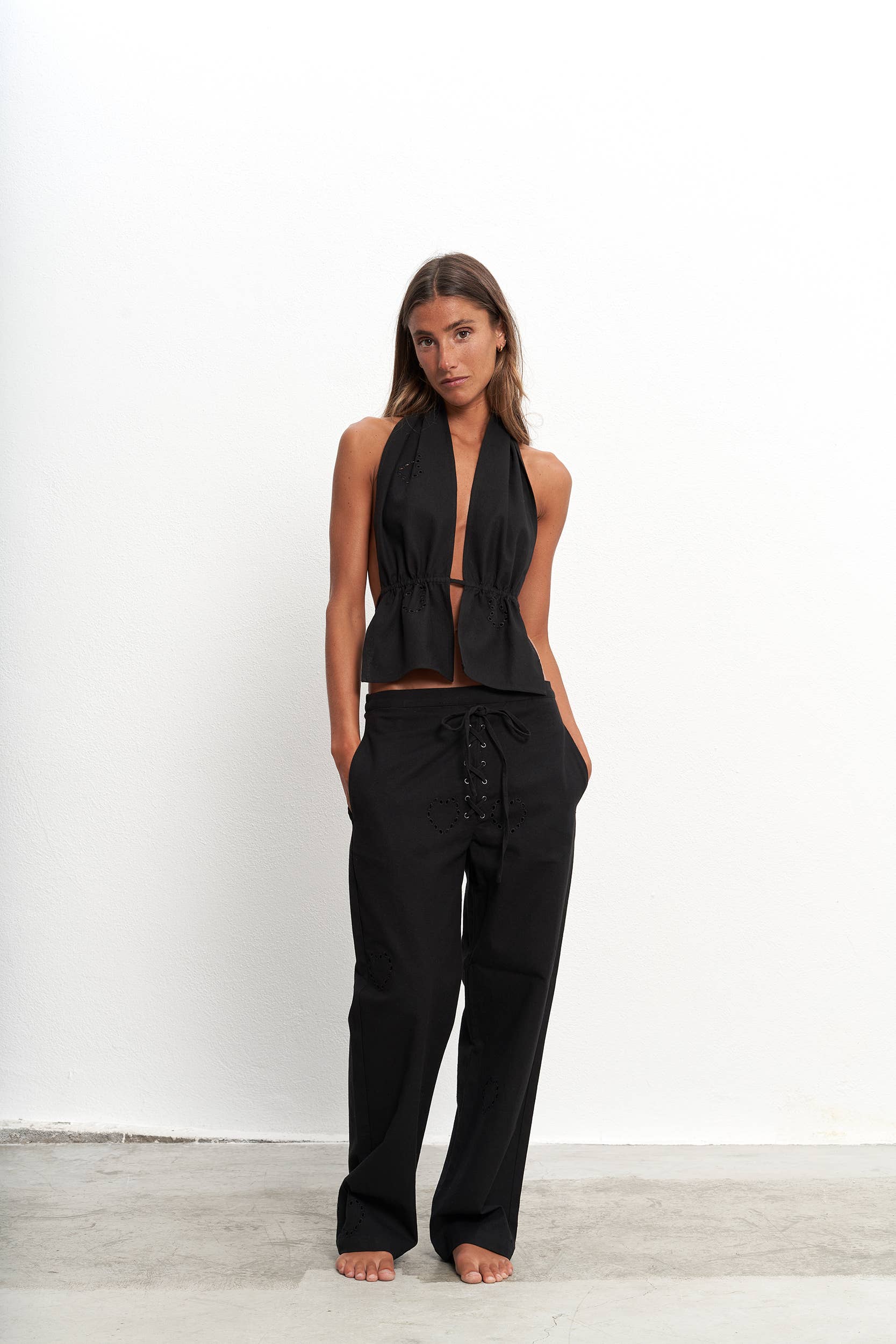 PAR&ESCALA - Wholesale Top & Skirt Set - Women's - RAFAELA BLACK TOP