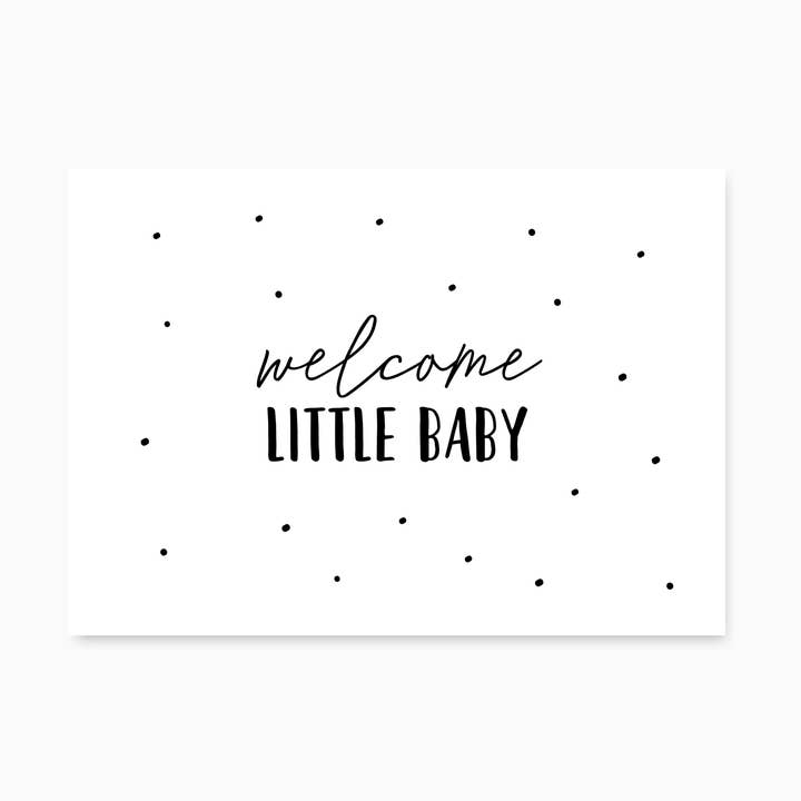 Little Baby postcard for wholesale by Studio Hoeked