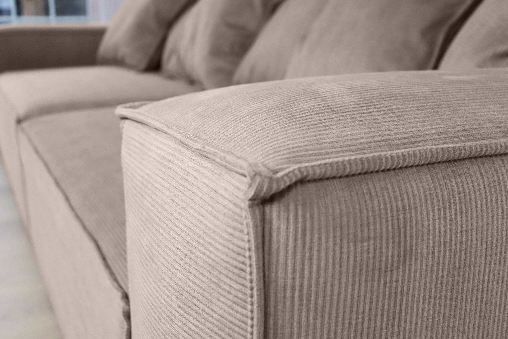 SCANDINAVIAN STORIES by MARTON - Wholesale Sofa - Stockholm 4-seater Sofa, exclusive Corduroy, Mole, removable & washable covers2