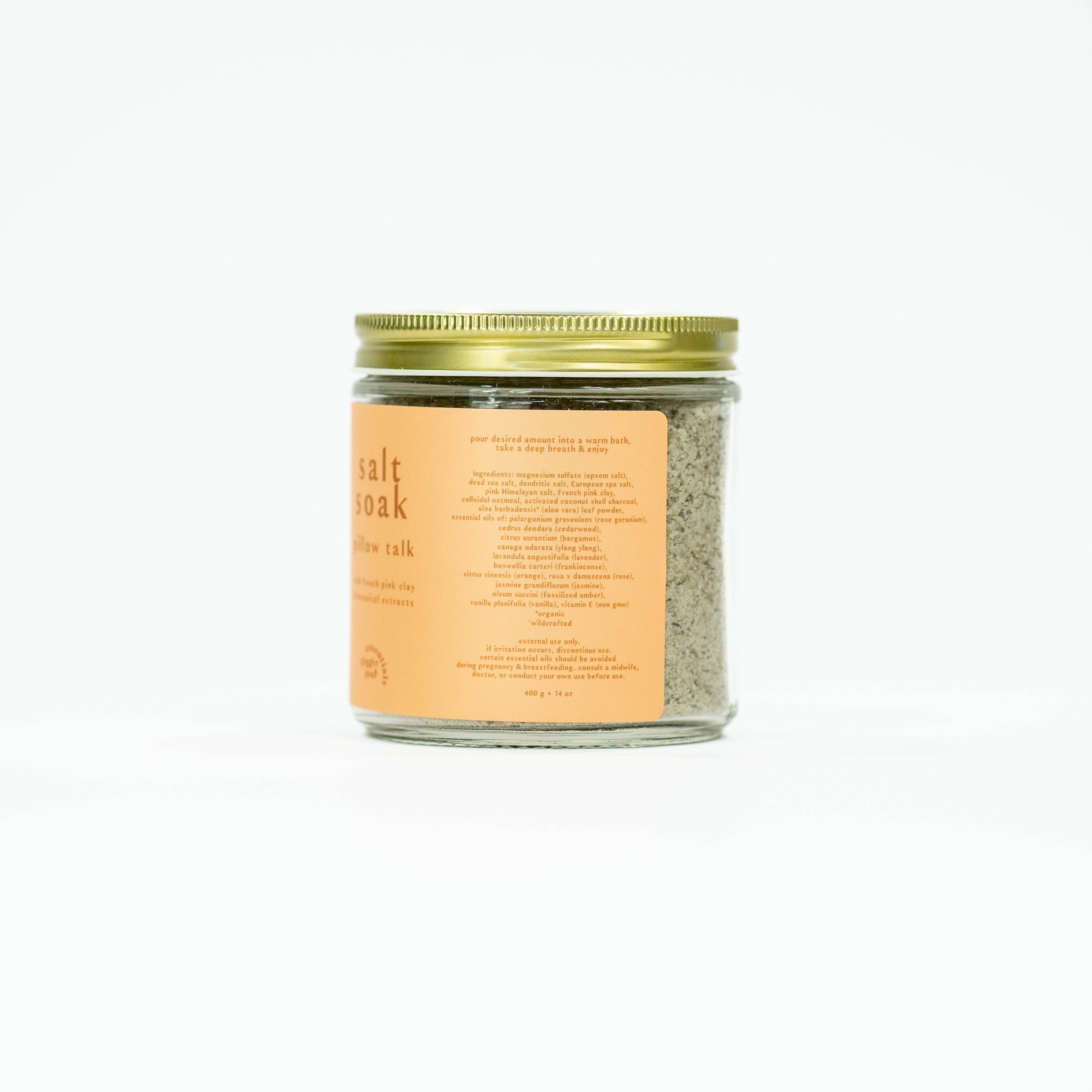 Ginger June Candle Co. - Wholesale Bath Salts - SALT SOAK • PILLOW TALK • 100% natural, nothing synthetic • 16 oz1