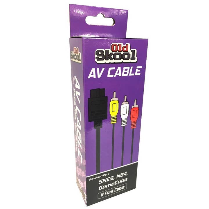 Old Skool - Wholesale Charging Cable - SNES, N64, GCN AV Cable (Retail)