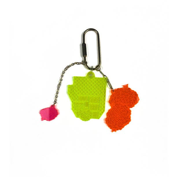Lululala by Seongmin – wholesale Keychain – Women's – Keyring 3 Flower and Book