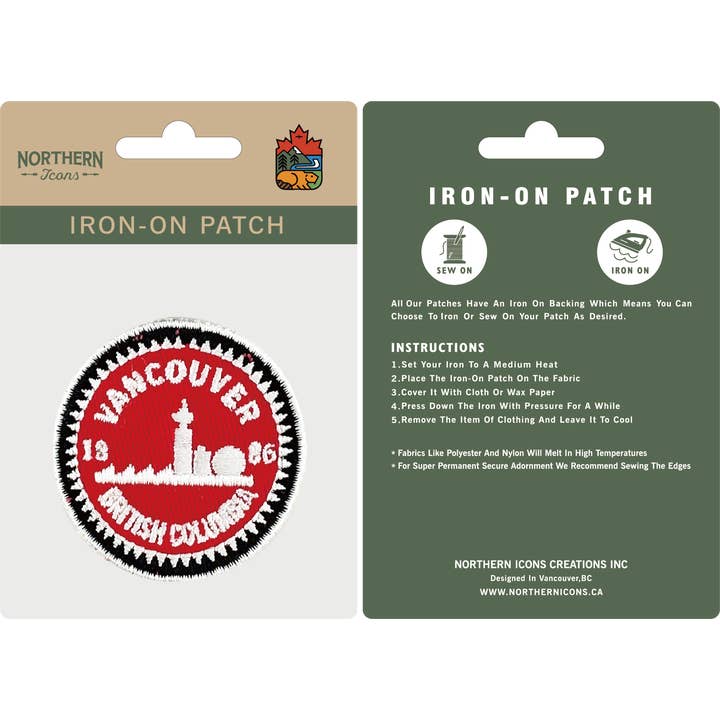 Northern Icons Creations INC - Wholesale Patch - Vancouver iron-on embroidery patch