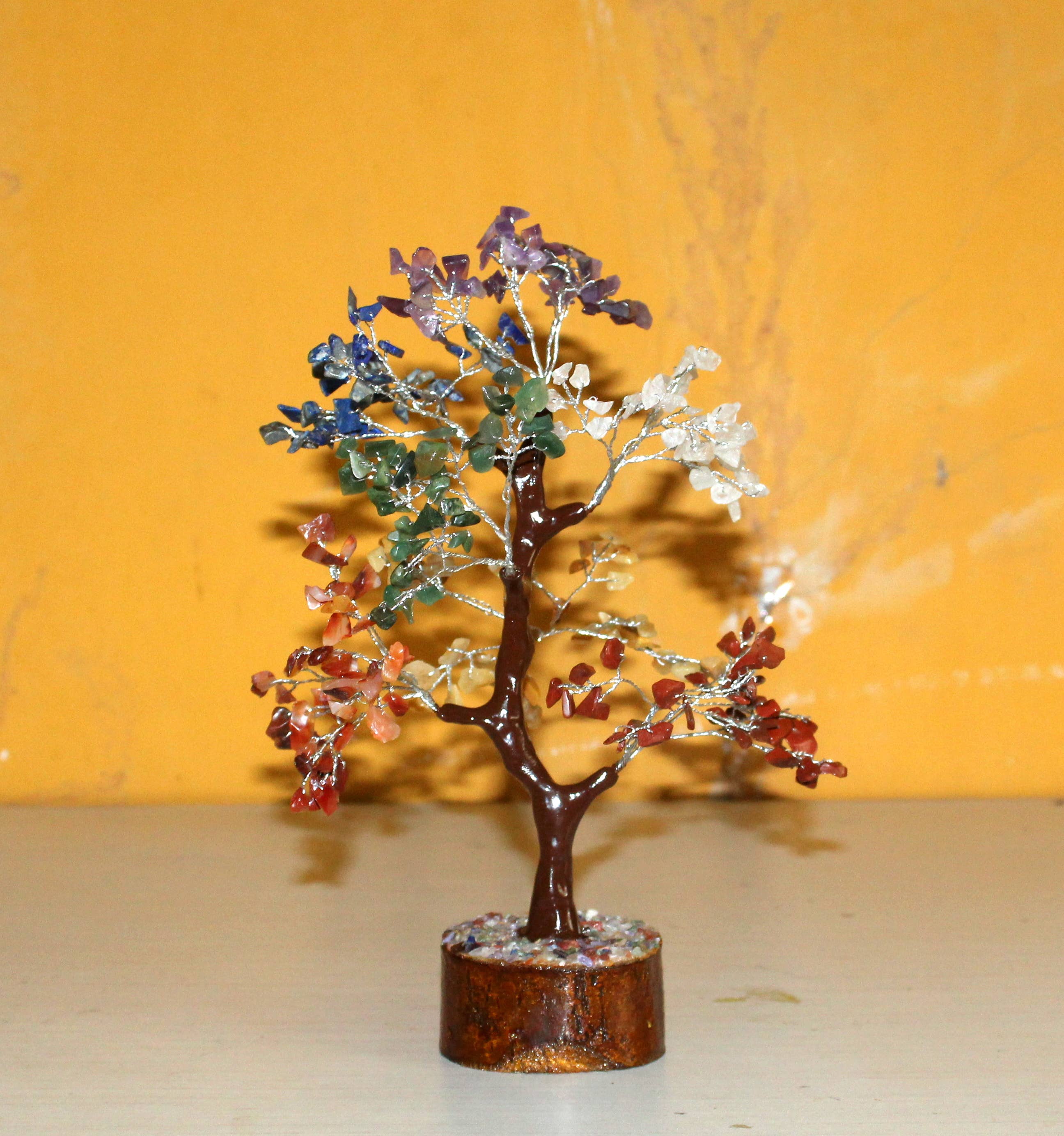 Aura Vibes - Wholesale Decorative tabletop object - 7 Chakra crystal Tree