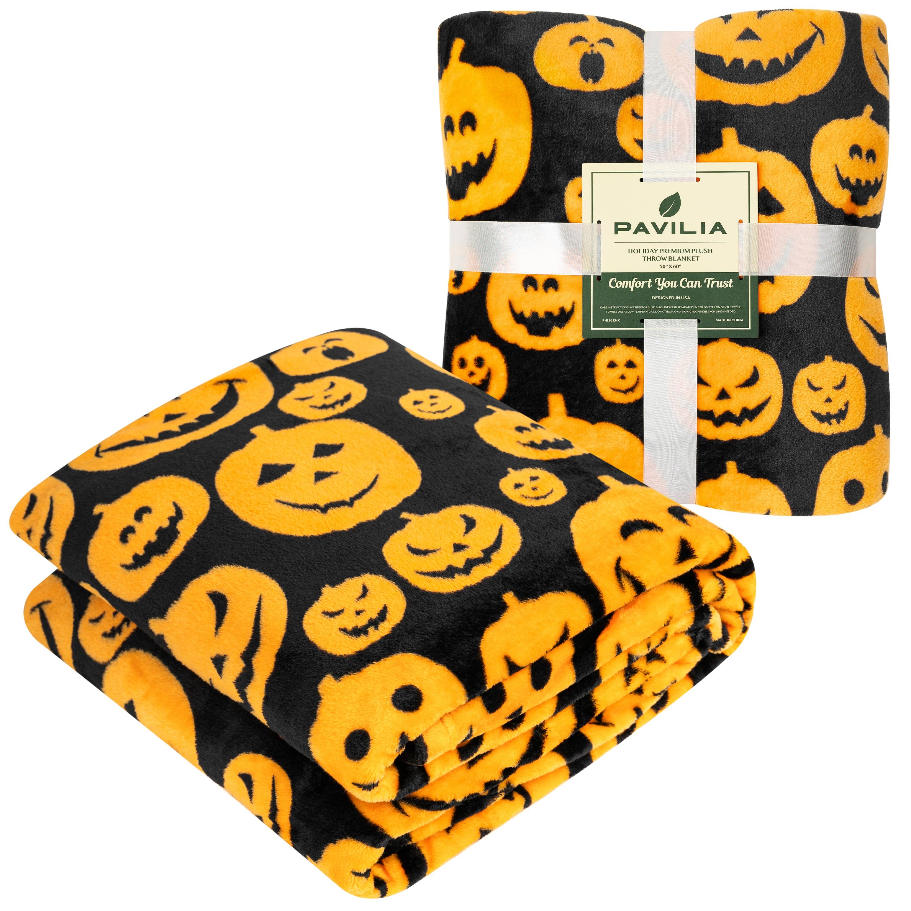 Pavilia - Wholesale Throw Blanket - Halloween Fleece Throw Blanket6