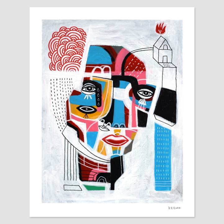 Abstract Art Print Modern Wall Art Design Colorful Unique for wholesale by Keemo Gallery