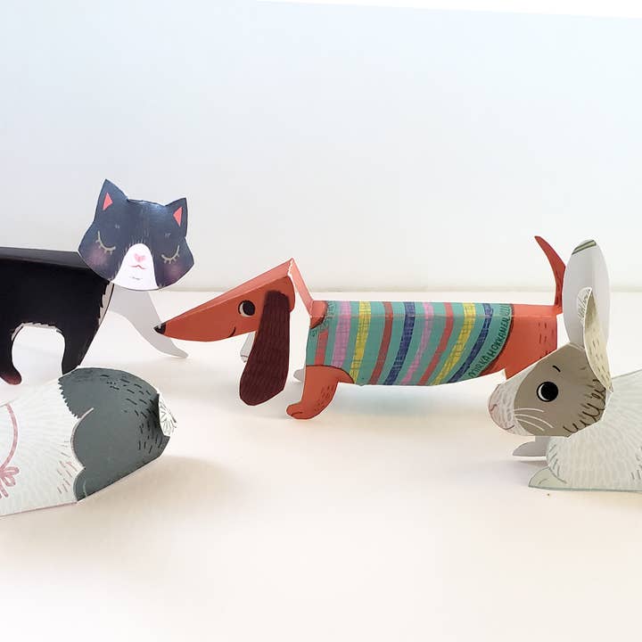 Mirka Hokkanen - Wholesale Christmas Card - Cut-n-Fold Card - Holiday Dog - Naughty or Nice6