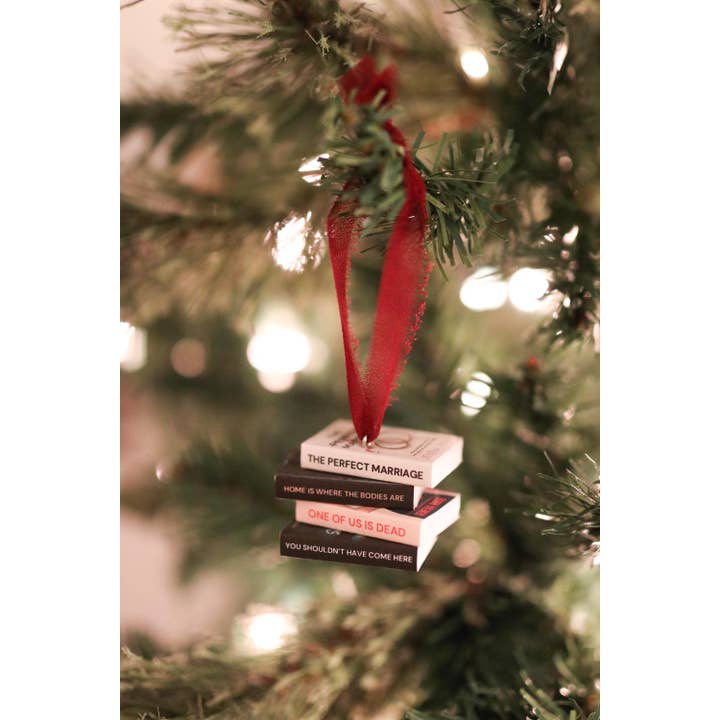 The Sticker Shop - Wholesale Ornament - Jeneva Rose Mini Book Stack Ornament4