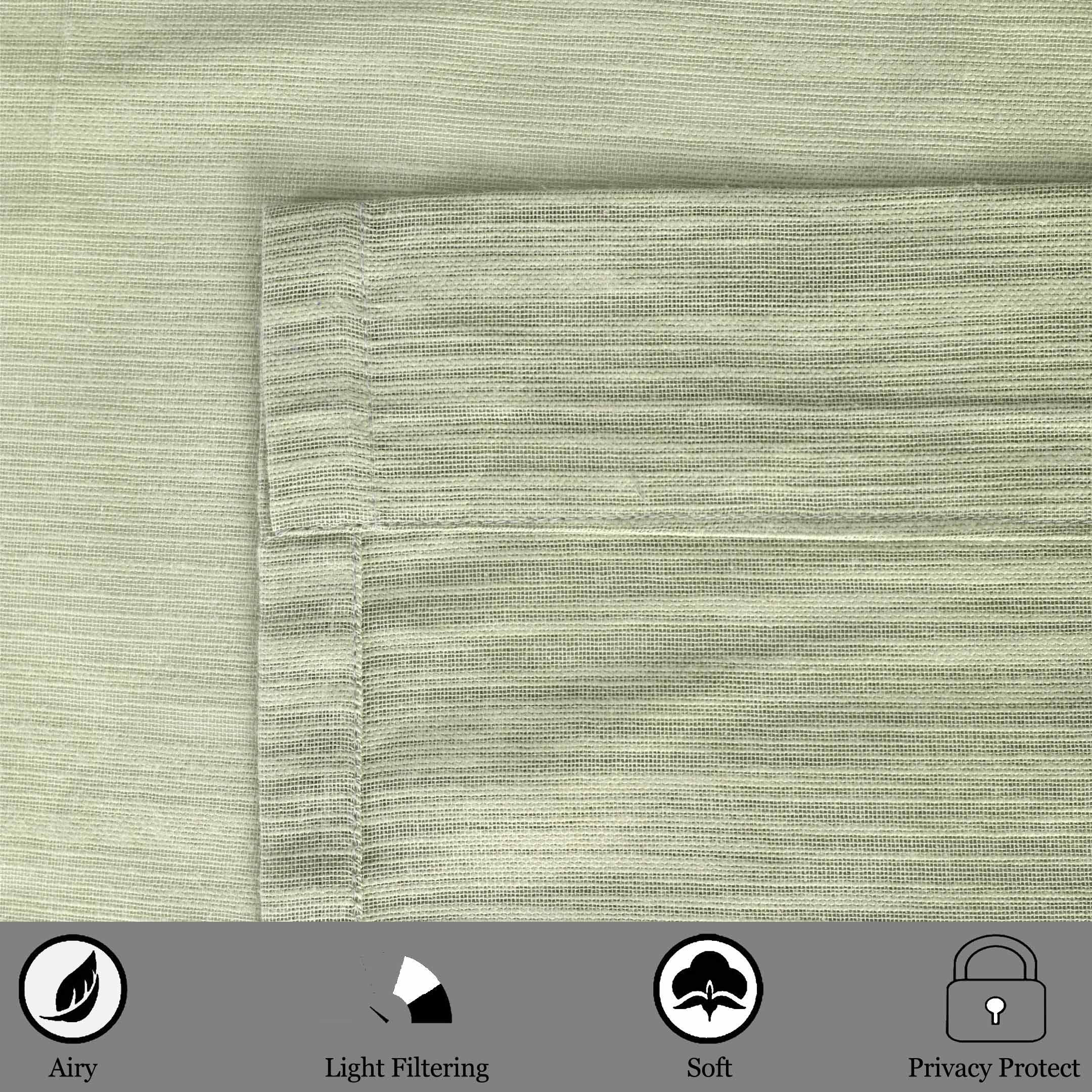 Cottonpassion_US - Wholesale Curtain - Long Window Sheer Curtain 100% Cotton Drape 50x84" 1 Panel21