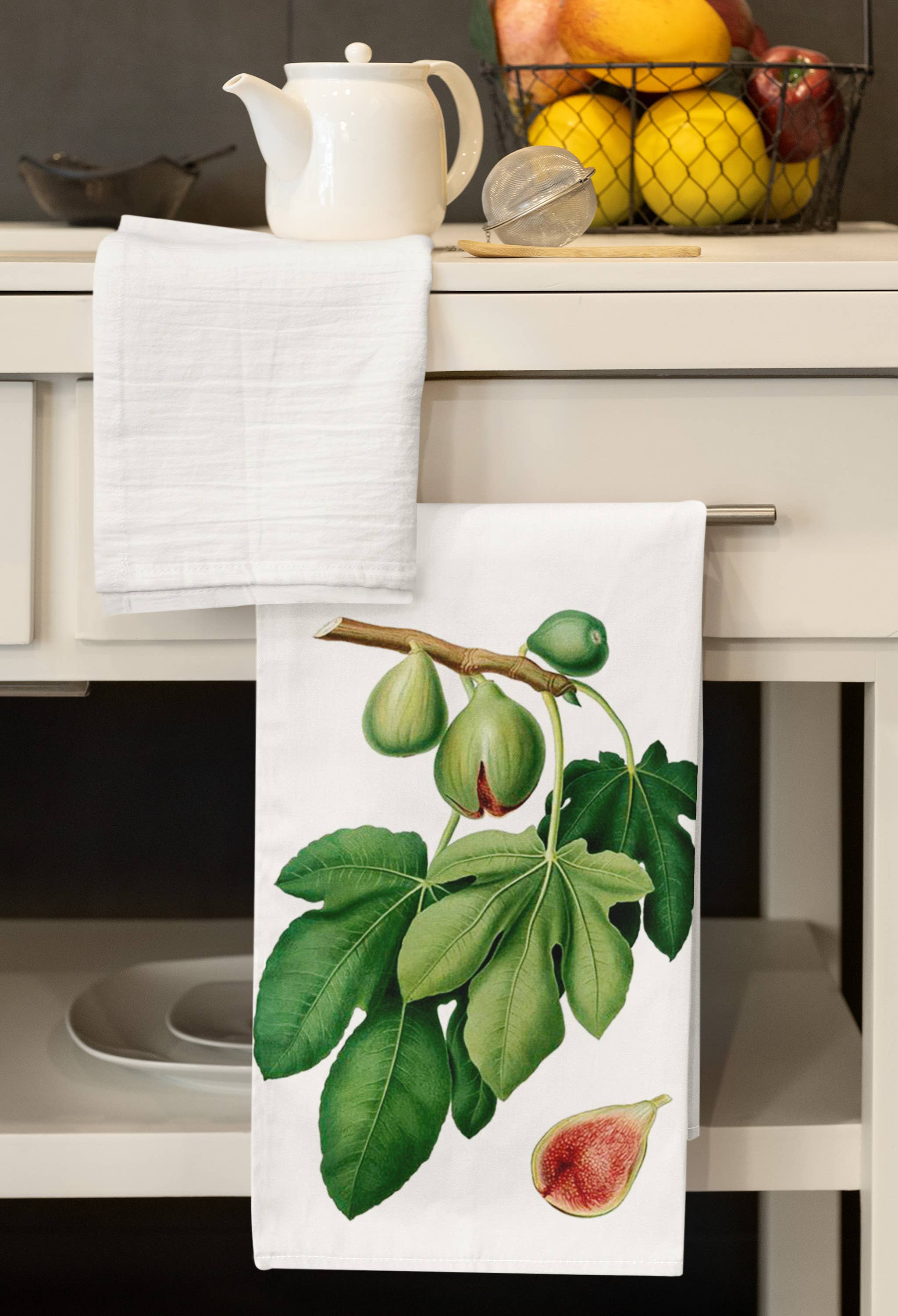 Acme. Baby Co. LLC - Wholesale Tea Towel - Fresh Green Figs Organic Retro Kitchen Towel6