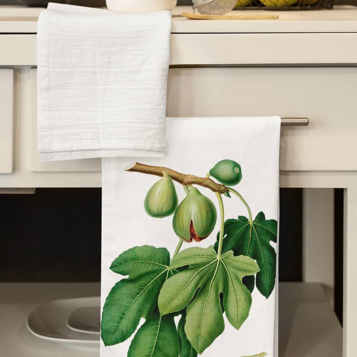Acme. Baby Co. LLC - Wholesale Tea Towel - Fresh Green Figs Organic Retro Kitchen Towel6