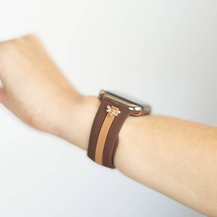 StrawberryAvocados - Wholesale Watch Band/Strap - Women's - Honey Bee Me Cocoa & Caramel Apple Band