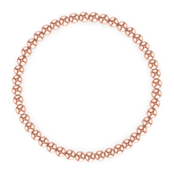 4MM Rose Gold Ball Bracelet for wholesale by kylar mack