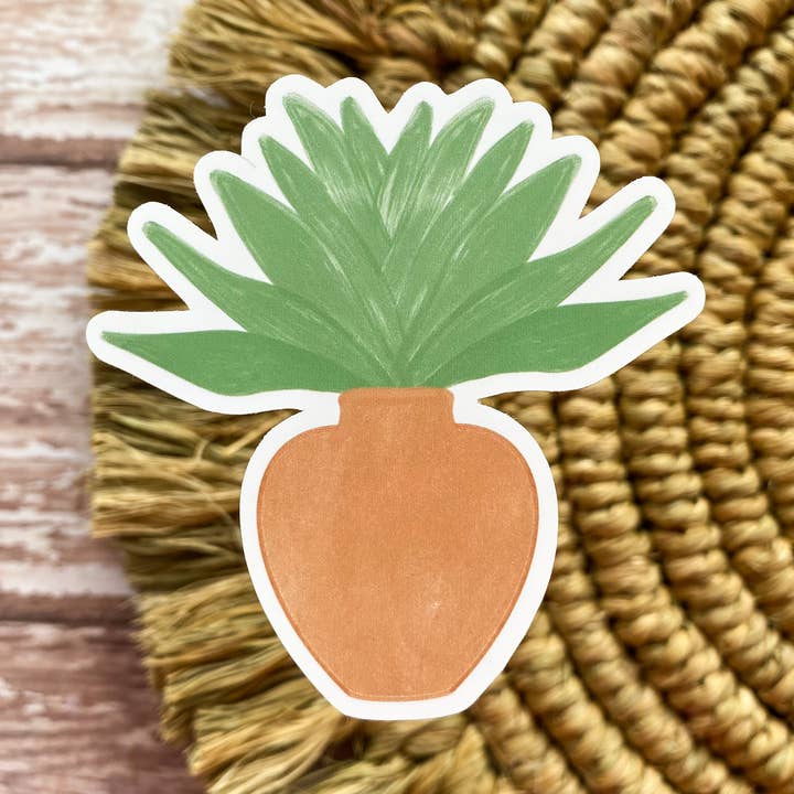 Adesivo per piante boho | pianta acquerello | resistente alle intemperie op per la vendita all'ingrosso da parte di Raquel Illustration