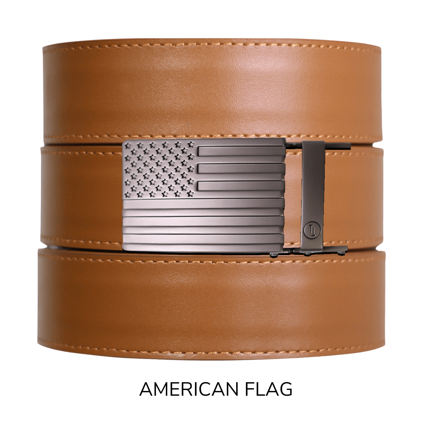 Tough Apparel - Wholesale Belt - Men's - British Tan Top Grain Leather Ratchet Belt & Buckle Set2