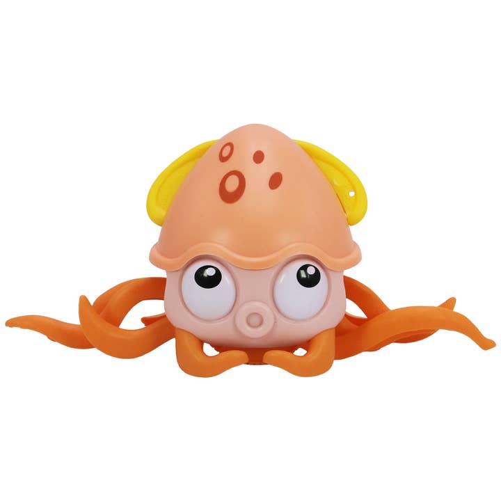 ASSORTED Cute Squid Wind-up Swimming Crawling Baby Bath Toy for wholesale on Faire15