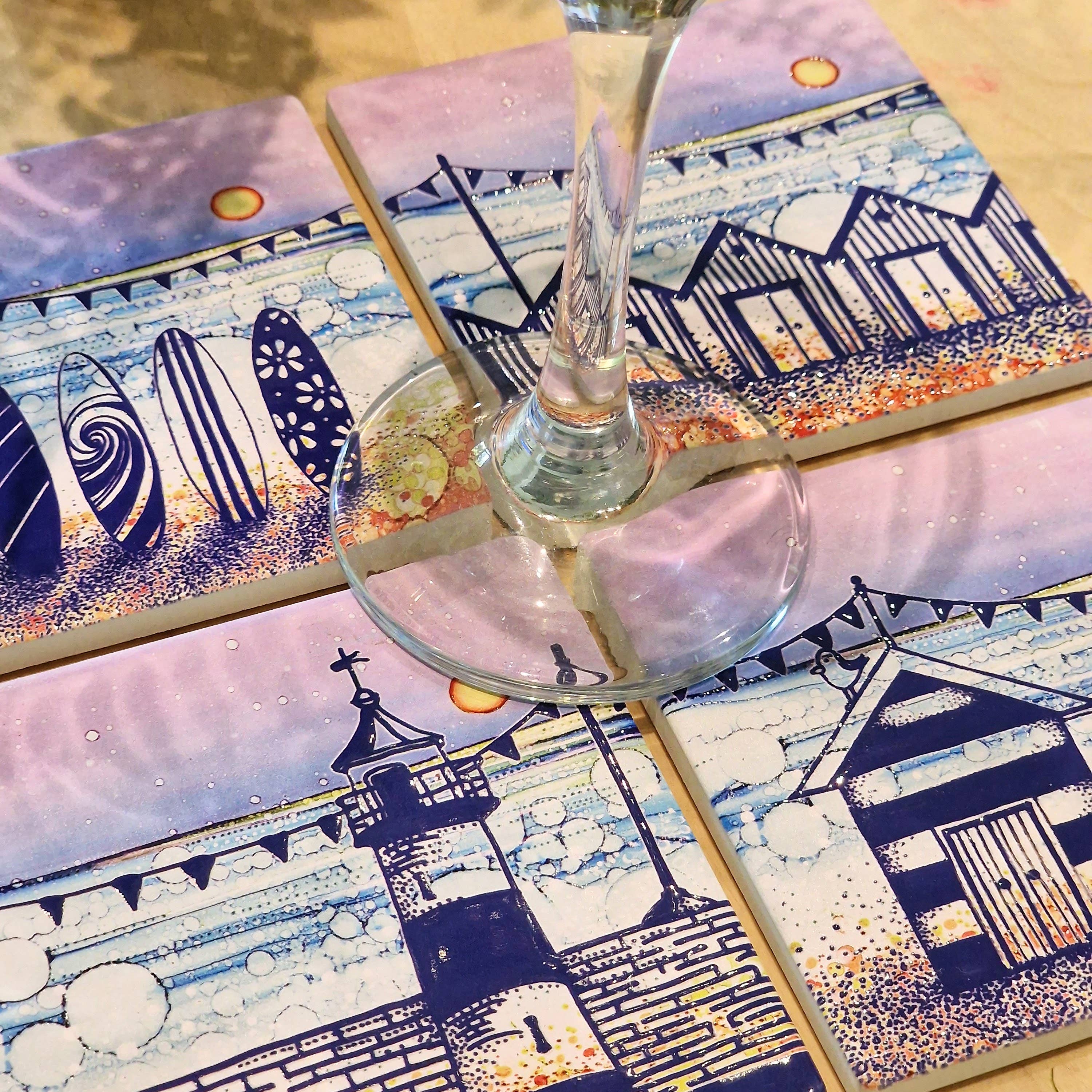 By Jo Crafts – wholesale Coasters – 130-C Lighthouse (CR) Coaster2