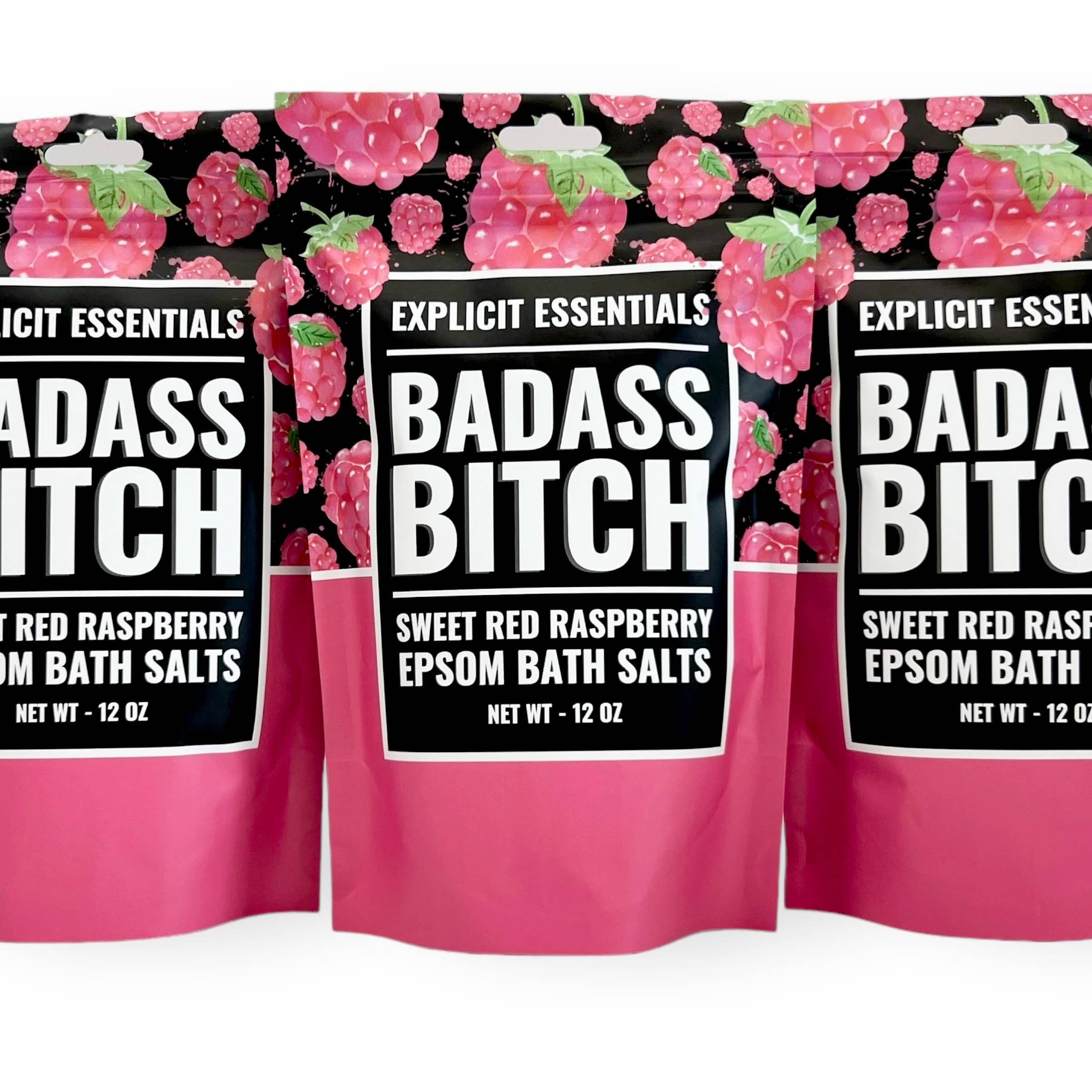 Explicit Essentials - Wholesale Bath Salts - Bad Ass Bitch Bath Salts 12oz Bag   1