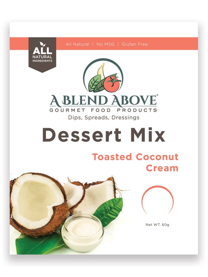 Cheesecake-dessert met geroosterde kokosroom zonder bakken voor wholesale door A Blend Above