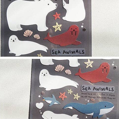 LULUFUNSTUDIO – Adesivo por atacado – Suatelier | Animais Marinhos2