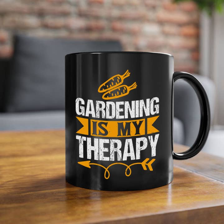 Gardending is my Therapy 64#- Farm and garden-Mug / Coffee Cup for wholesale by Mugs R Us