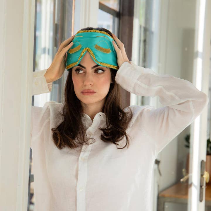 Drowsy Sleep Co. – wholesale Sleep/eye mask – Breakfast at Drowsy Silk Sleep Mask