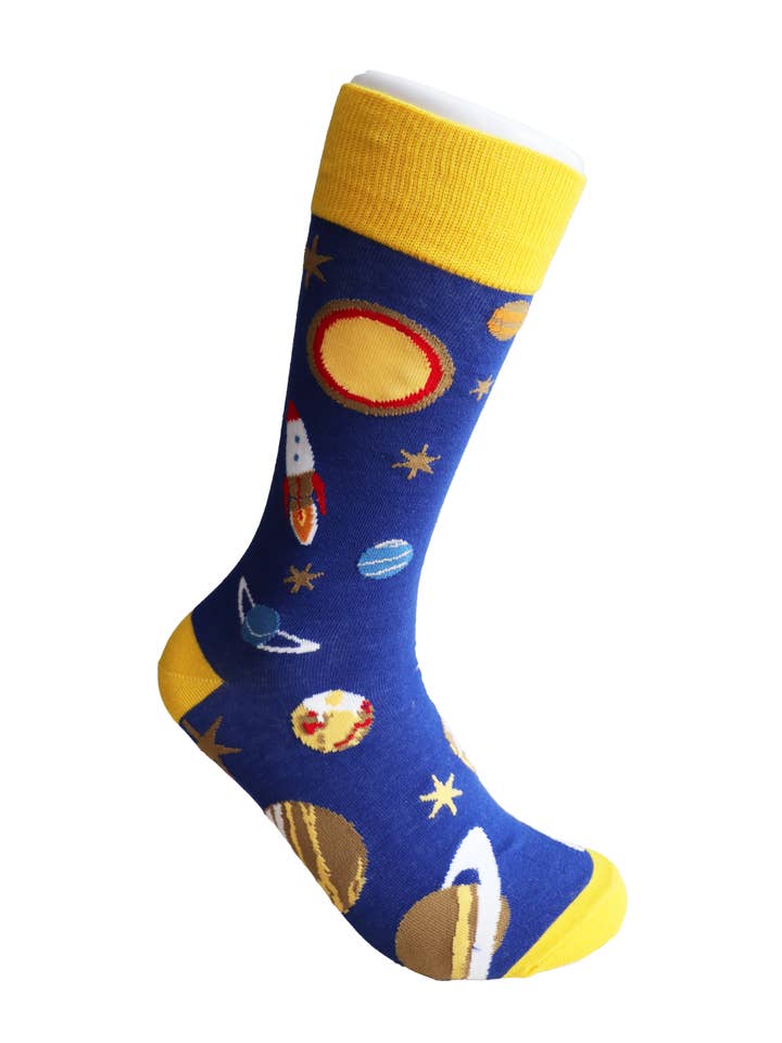 SoXcellent - Wholesale Socks - Unisex - Out Space Star Rocket Planet Unisex Socks
