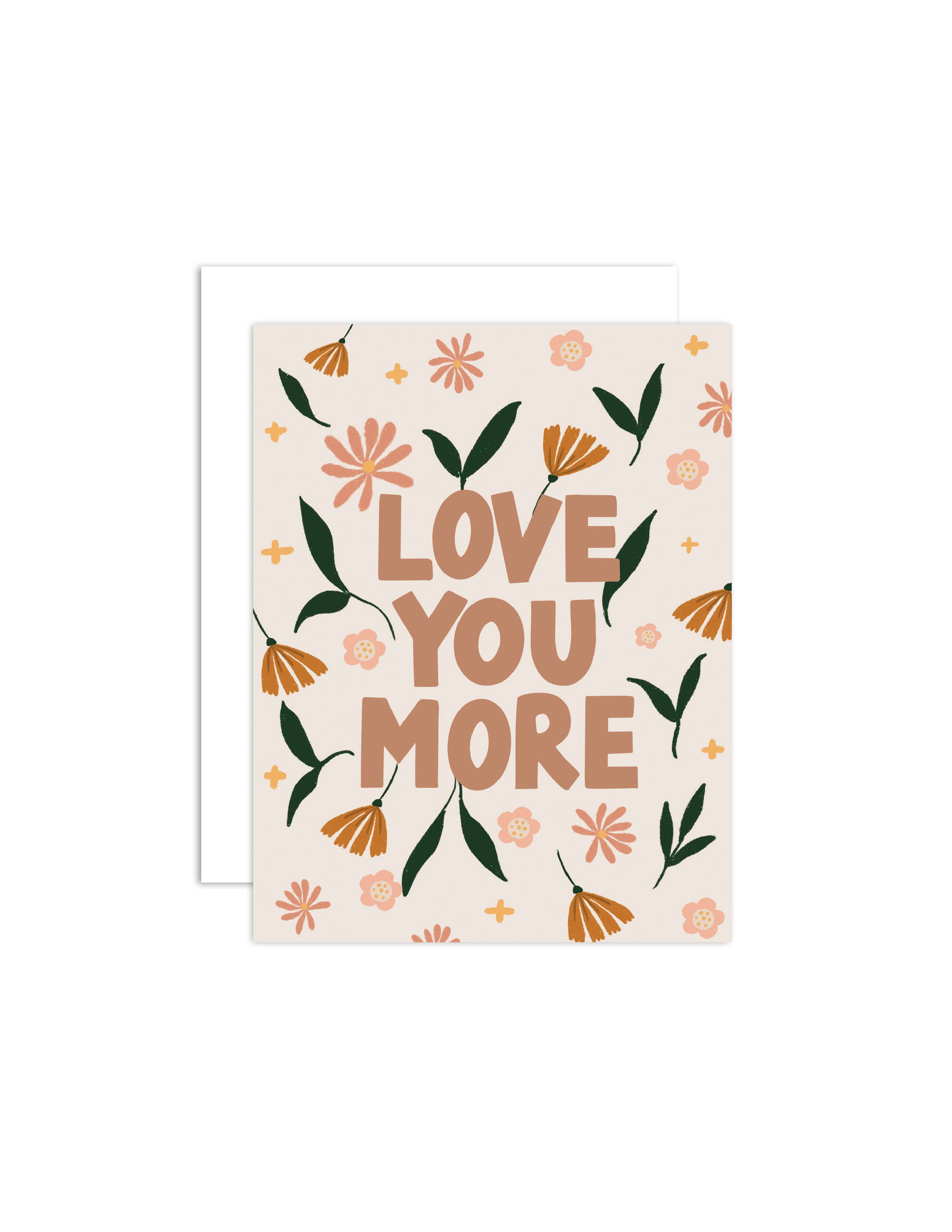 peach & paperie - Wholesale Love Card - Love You More - Anniversary Friendship Greeting Card