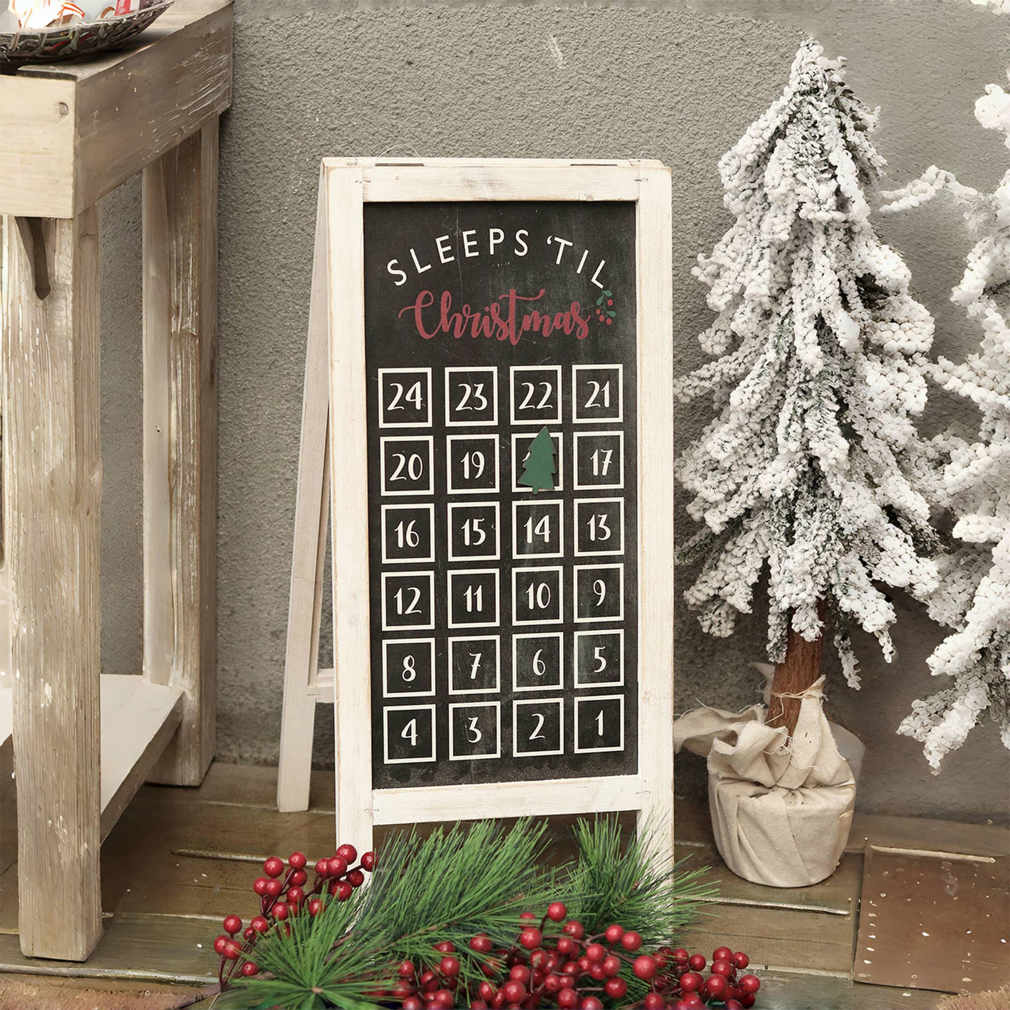 Paris Loft Inc - Wholesale Advent Calendar - 24 Days Countdown to Christmas Decor,Wood Advent Calendar0