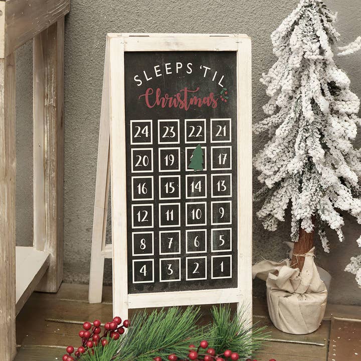 Paris Loft Inc - Wholesale Advent Calendar - 24 Days Countdown to Christmas Decor,Wood Advent Calendar0