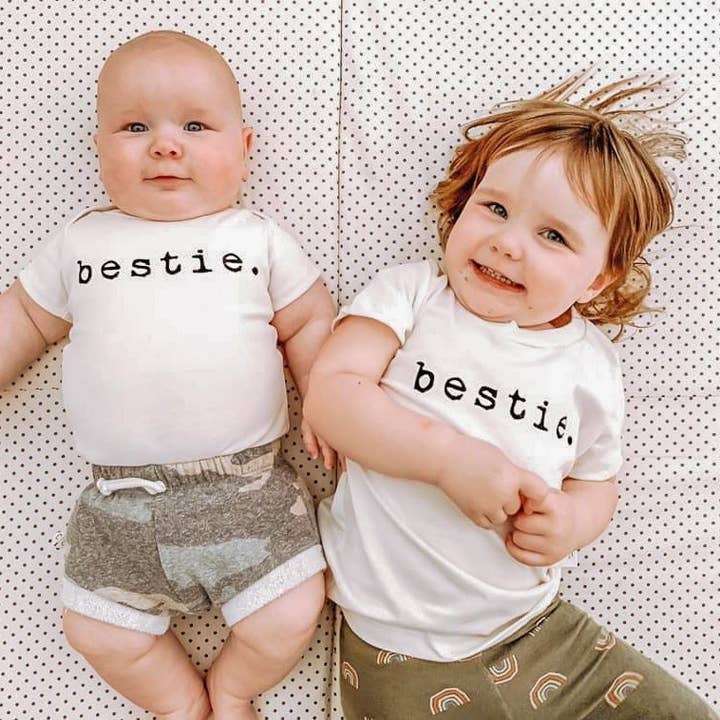 Tenth & Pine - Wholesale Bodysuit (Non-Footed) - Baby - Bestie Organic Cotton Baby Bodysuit Short Sleeve1