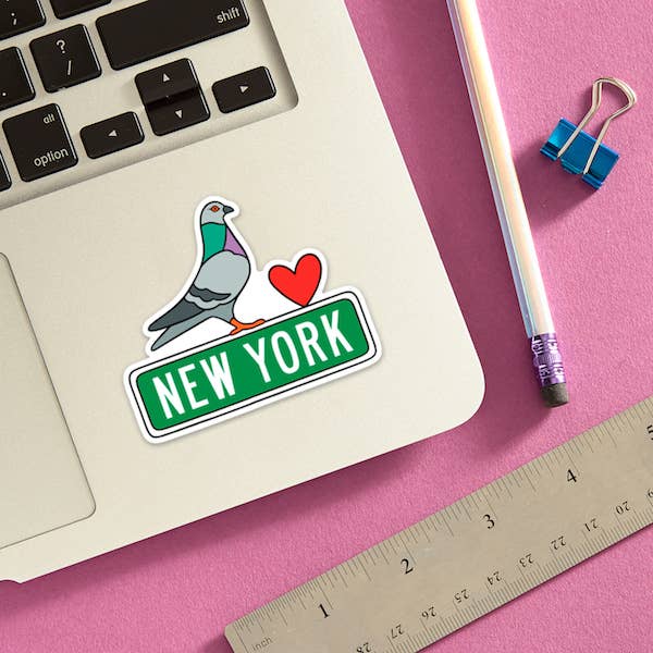 THE FOUND – Engroshandel Klistermærke – New York Pigeon Die Cut Sticker1