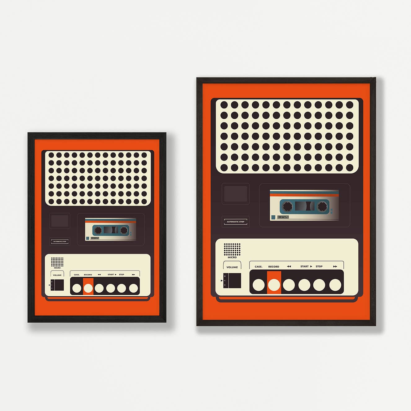Gail Myerscough - Wholesale Kunstprint - Cassetterecorder, afdrukken zonder lijst5