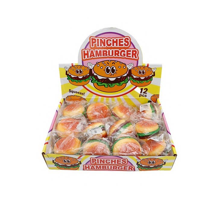 MULTI Hamburger Slime Filled Soft Silicone Squishy Toy for wholesale on Faire