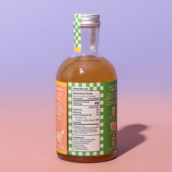 Mixly - Wholesale Cocktail Mix/Syrup - New! Italian Lemon & Rose Spritz Cocktail / Mocktail Mixer4