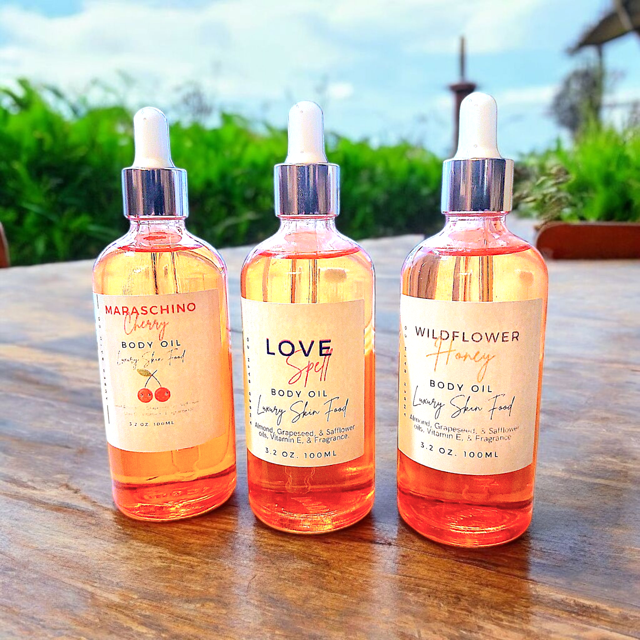 Amber Bath Co - Wholesale Bath/Body Oil - Scented Body Oil | 50 Scent Options | 3.2 oz.5