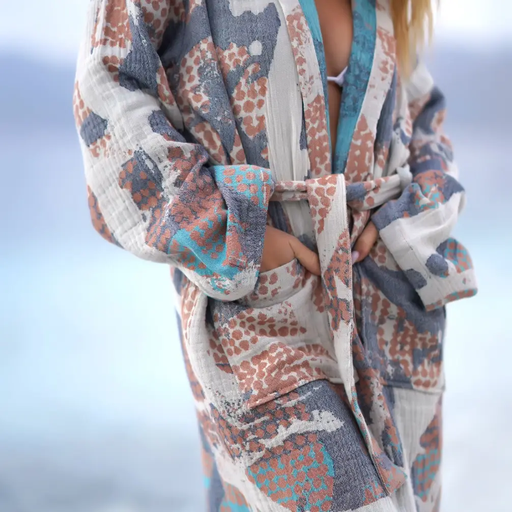 Bagno Milano - Vente Peignoir – femme - Collection de peignoirs et ponchos en peshtemal bio Bagno Milano21