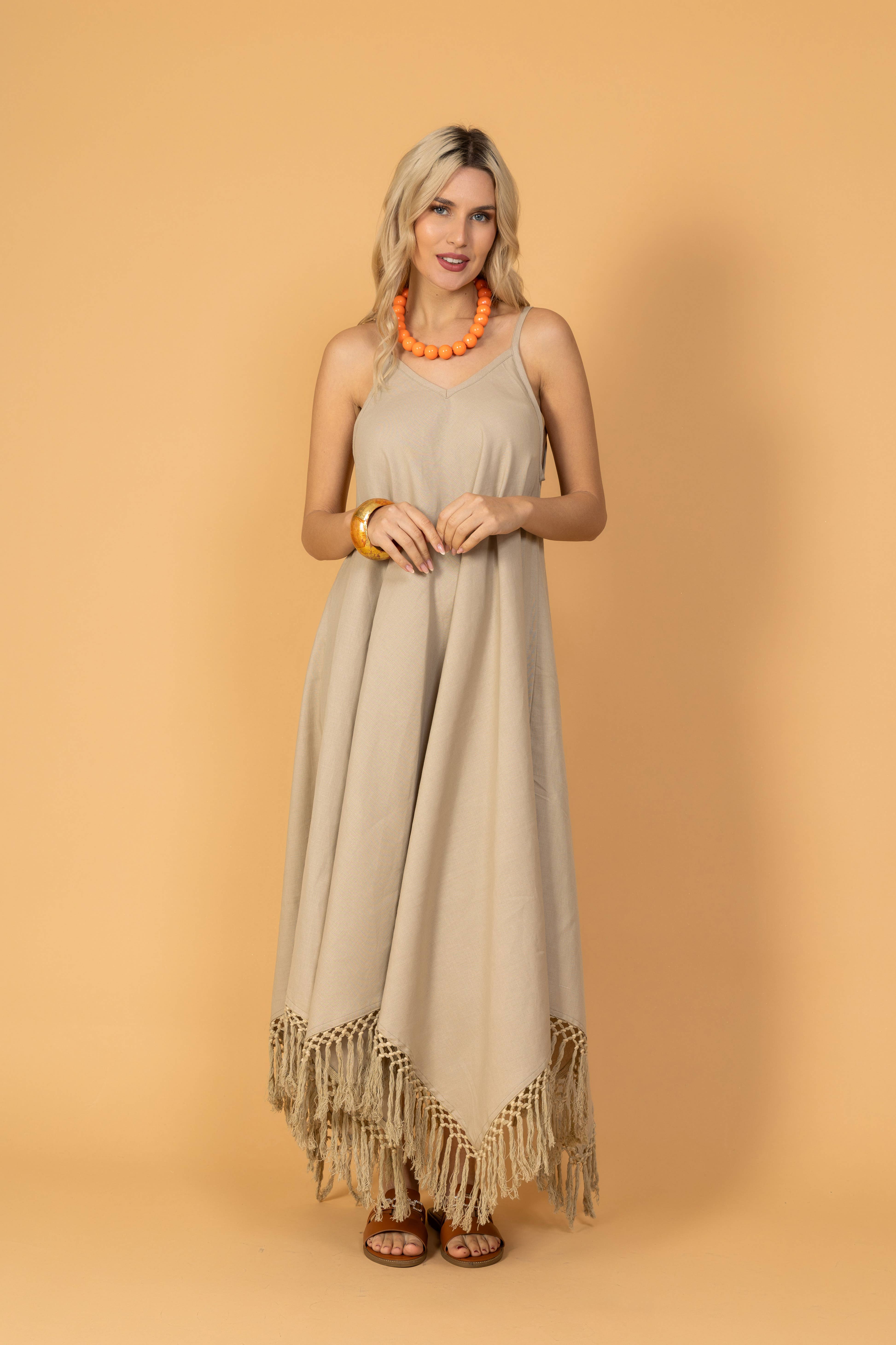 FAME GREECE - Vente Robe – femme - ROBE À BRETELLES F-1852