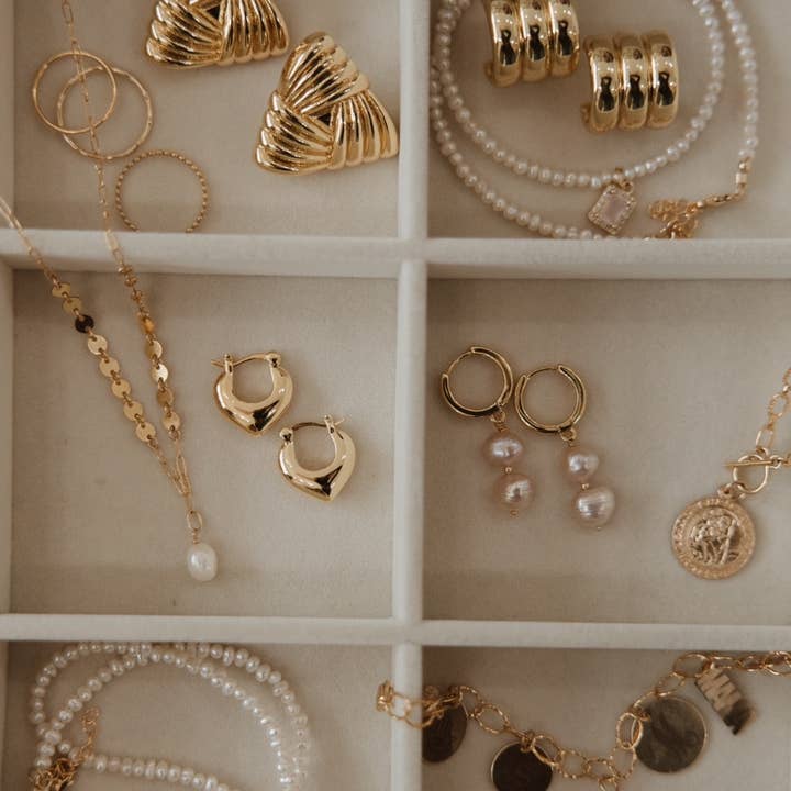 True by Kristy Jewelry - Wholesale Hoop Earrings - Heartthrob Hoops Earrings Gold Filled1