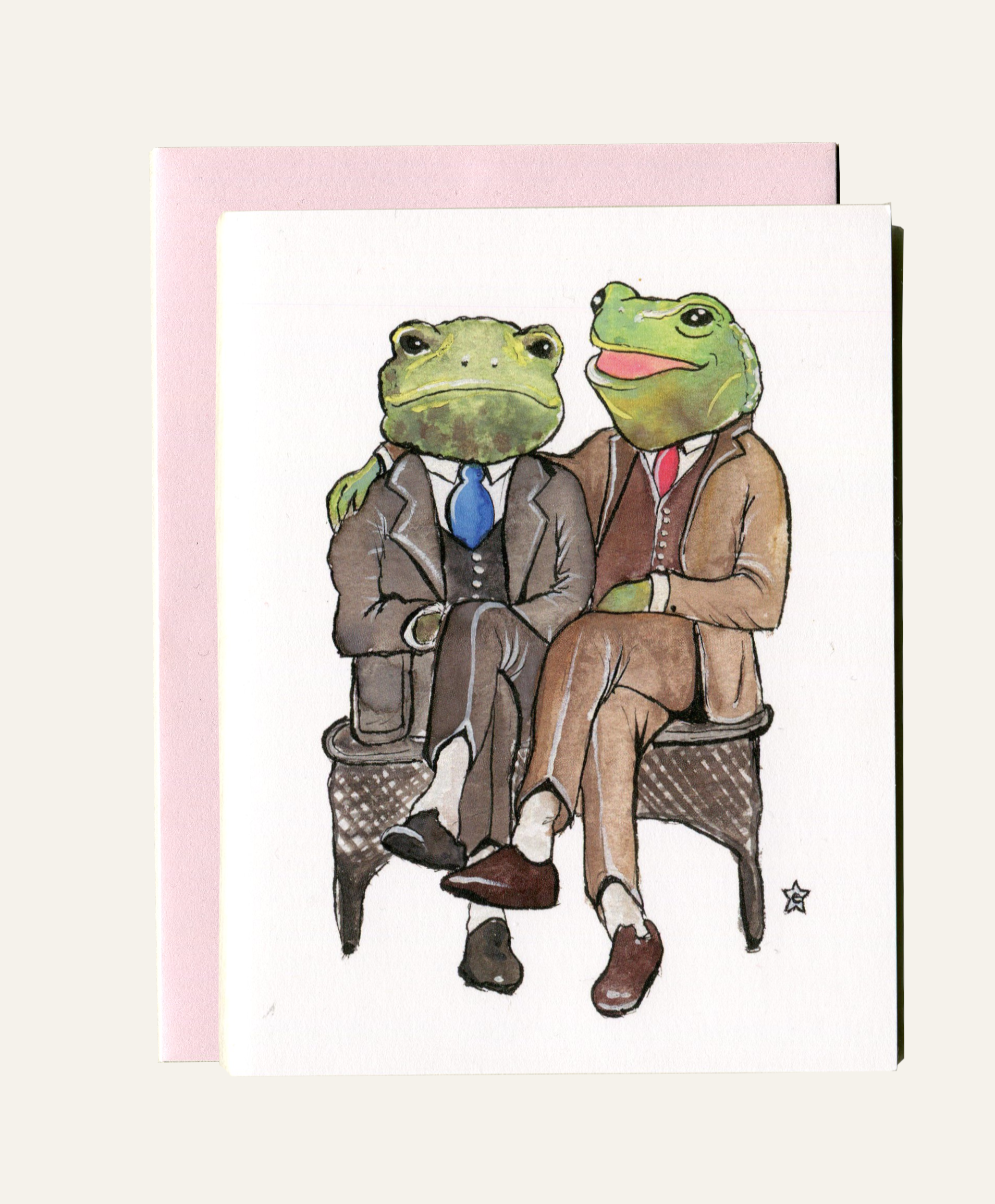 Darling Illustrations - Wholesale Love Card - You're Ribbiting - Frog Notecard5