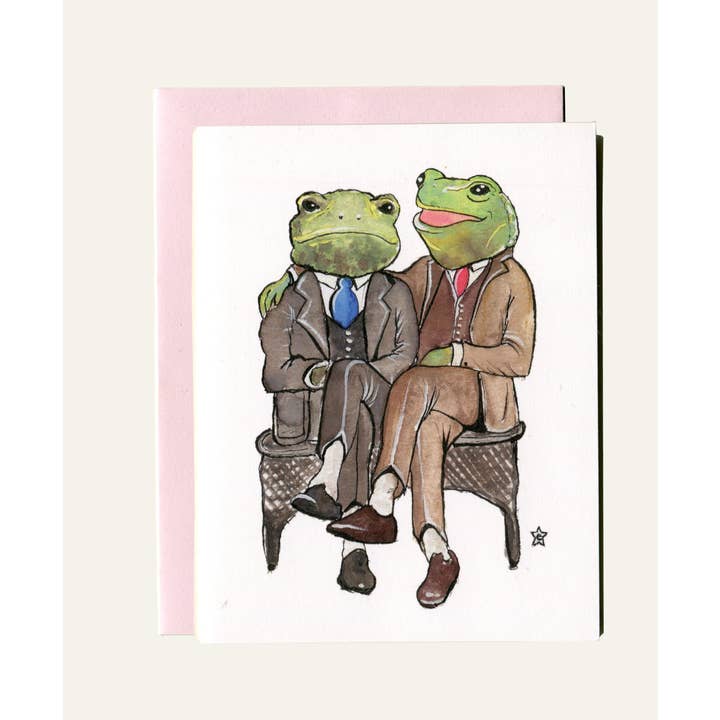Darling Illustrations - Wholesale Love Card - You're Ribbiting - Frog Notecard5