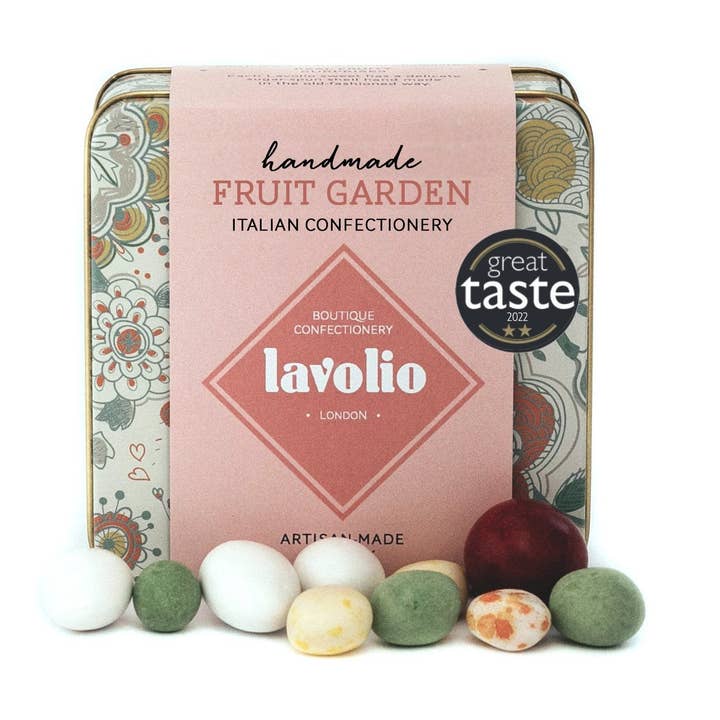 FRUIT GARDEN - Covered Almonds & Real Candied Fruits for wholesale by Lavolio Boutique Confectionery