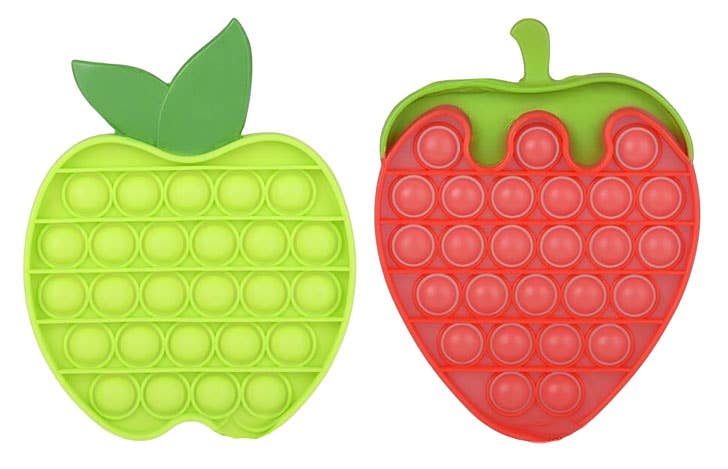 Curious Minds Toys - Wholesale Fidget Toy - Kids - 1 Fruit Shaped Bubble Pop Fidget Toy Game-Push Wrap OT1