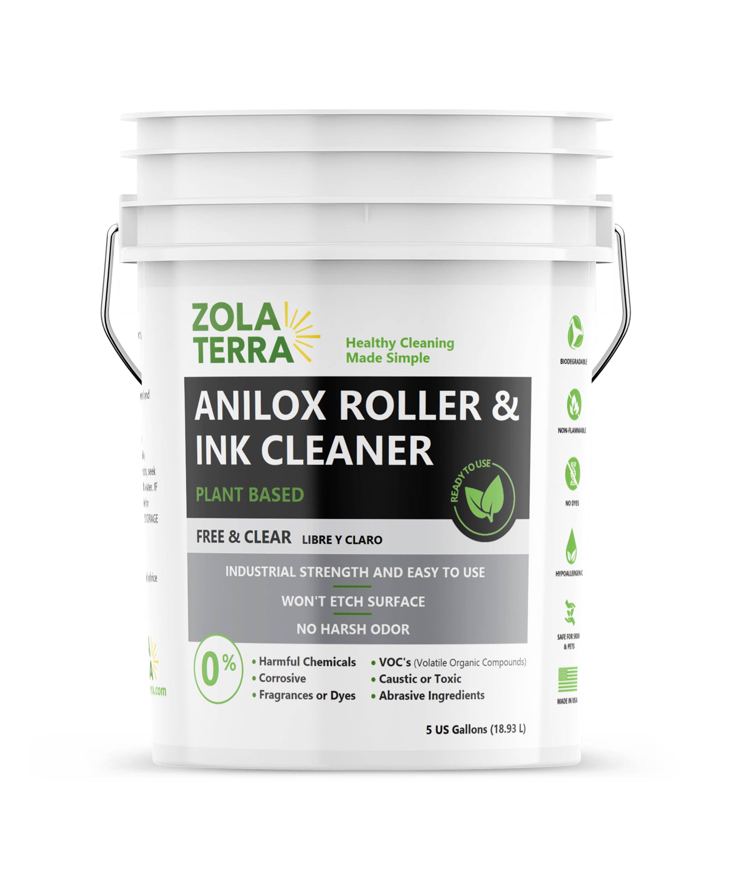 ZolaTerra – wholesale Multi-surface cleaner – Anilox Roller & Ink Cleaner1