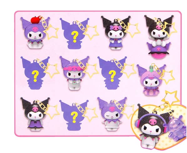 K-Wonderland – wholesale Keychain – Women's – New! Kuromi Twinkle Random Keyring – Blind Box1