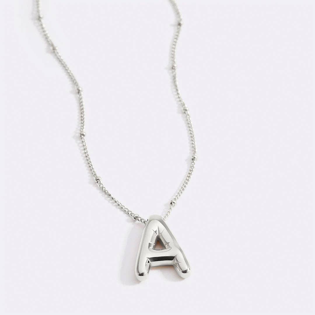 Mint & Lily - Wholesale Pendant/Charm Necklace - Balloon Initial Necklace with Satellite Chain54