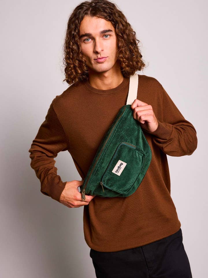 Sofia Velvet Pine Fanny Pack for wholesale by Hindbag