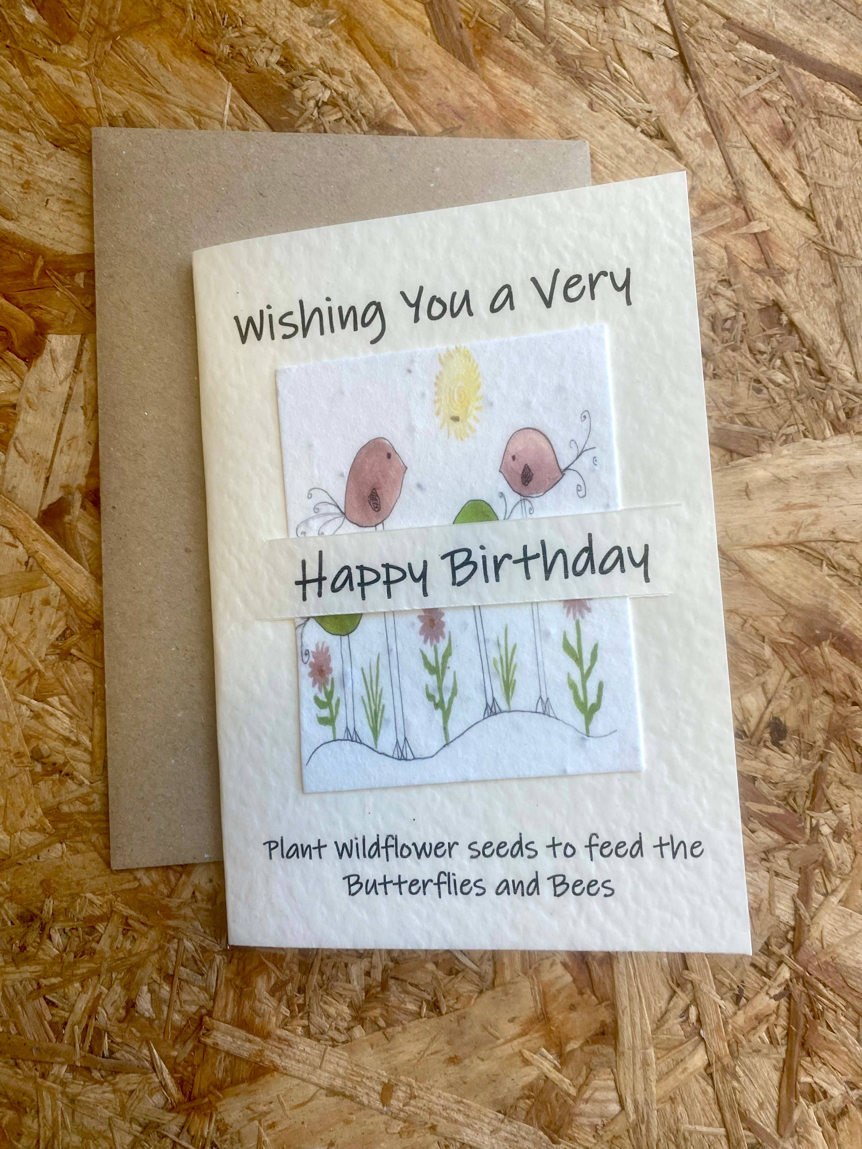 Our Little Seed Company - Wholesale Everyday Greeting Card - Birthday -  Birds 1